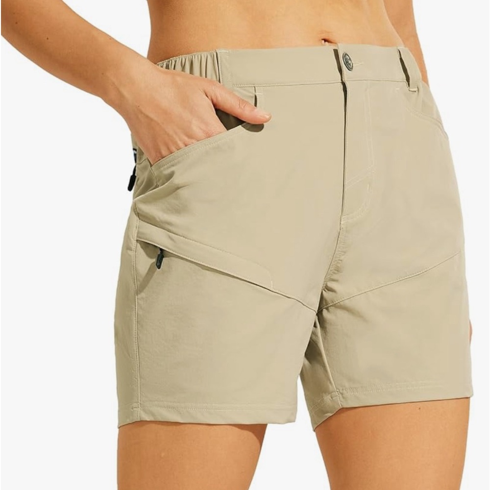 Haimont Women’s 5" Hiking Cargo Shorts Quick Dry with Zipper Pockets